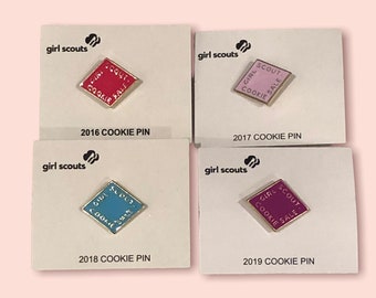 Épinglettes à biscuits pour éclaireuses à la retraite 1999-2019 Daisy Brownie Cadette junior ambassadrice senior