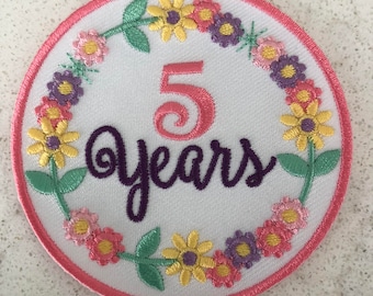 Écusson junior, cadette, ambassadrice principale, leader bénévole, écusson thermocollant amusant de 5 ans