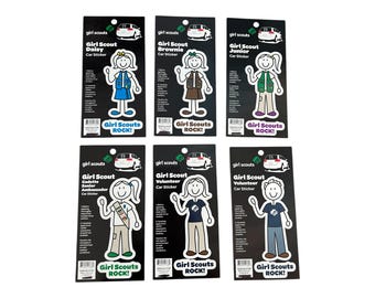 Autocollants voiture en vinyle pour éclaireuses Daisy Brownie Cadette junior/papa ambassadeur senior