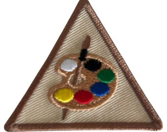 Girl Scout Brownie, peinture non officielle, fer sur patch, gilet, ceinture, insigne d'uniforme