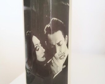 Ladies of classic Horror TV Led Pillar Candle 3&quot; x 8 &quot; Addams