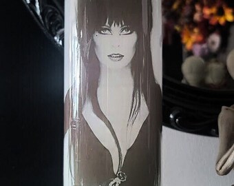 Ladies of classic Horror TV Led Pillar Candle 3&quot; x 8 &quot; Mistress Of The Dark