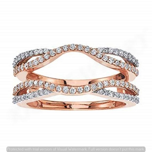 Rose Gold Enhancer Ring Etsy