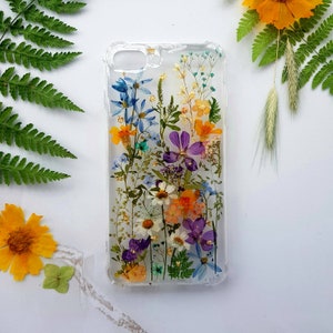 Pressed Flower phone case fit for iphone 16 pro max plus/  15 14/ 14Plus/ 14Pro/14 Pro Max/ iPhone13/ Galaxy S25/ S24 Ultra plus /S23 FE