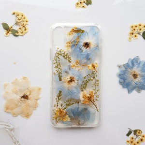 Pressed flower phone case for iphone 16 plus pro max /15/ 14/ 13 12 mini/ 11/ xr/ xs max/ se/ galaxy S24 Plus Ultra / S23/ S22/ S21/ S20FE