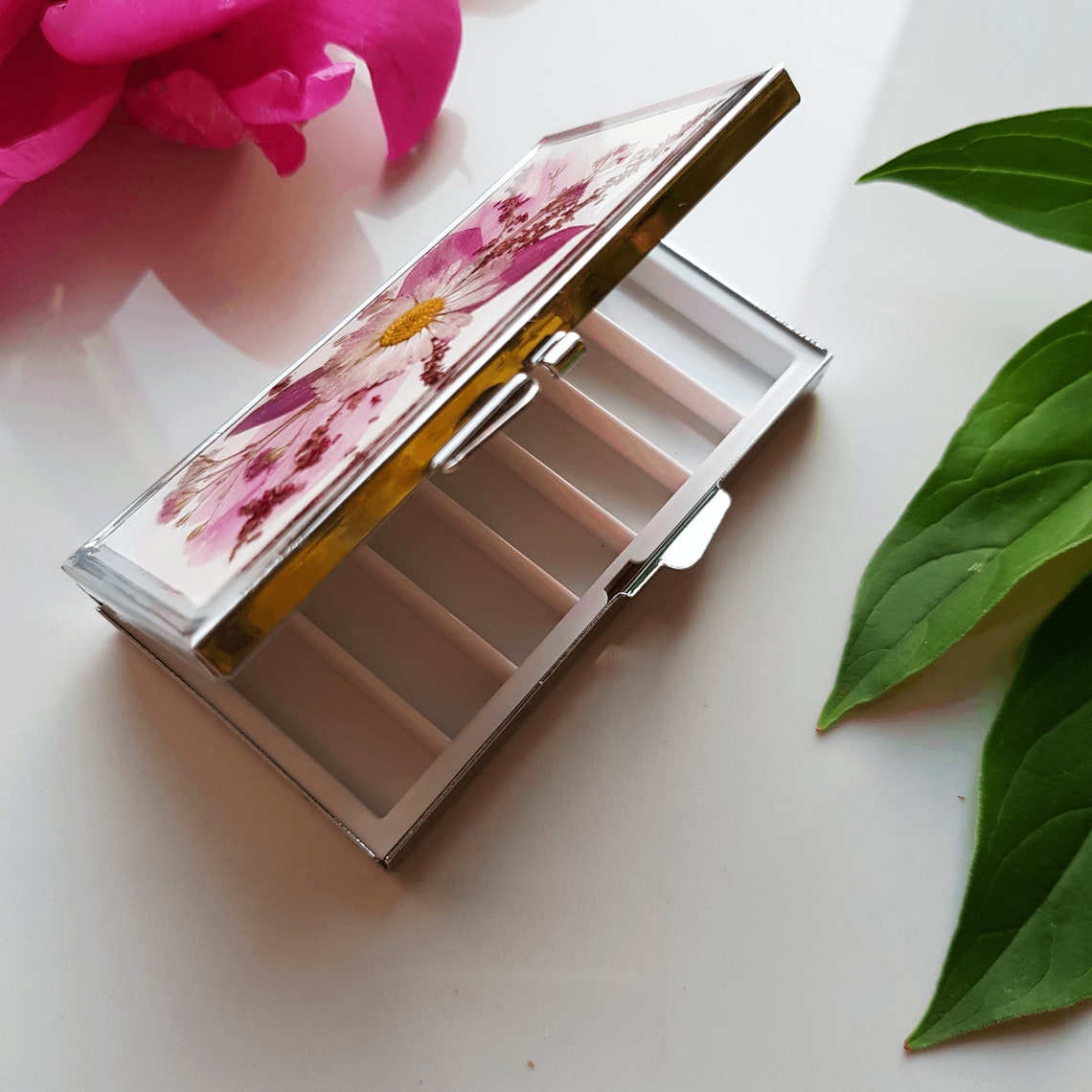 Real Flower Pill Box 7 grids Pretty Boho Flower Pill Case Etsy