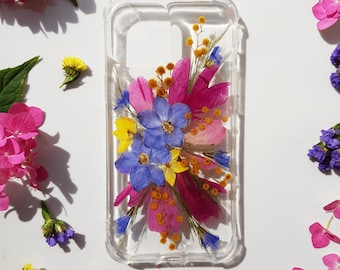 Real Pressed Flower Phone Case: Floral iPhone & Galaxy Cover