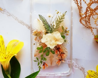Real Pressed Flower Phone Case: Floral iPhone & Galaxy Cover