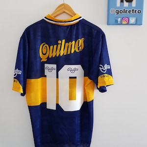 Jersey Boca Juniors Quilmes Maradona Retro Original Olan