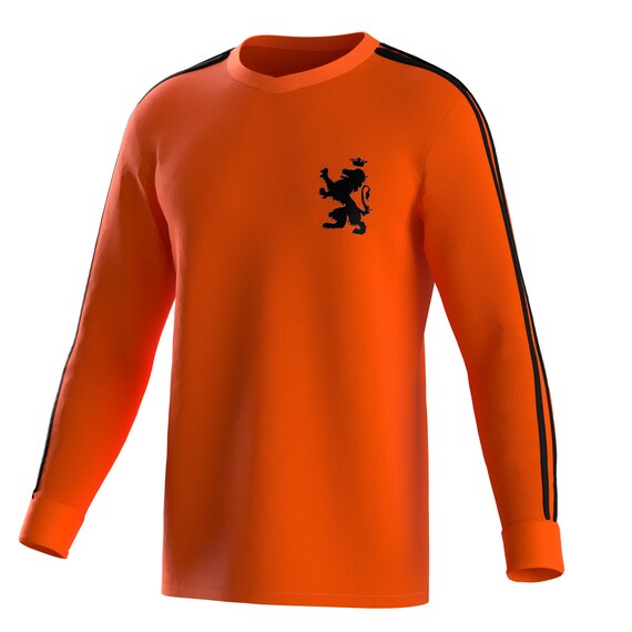 Netherlands 74 Germany World Cup Home Long Sleeve Retro Vintage Jersey Etsy Canada