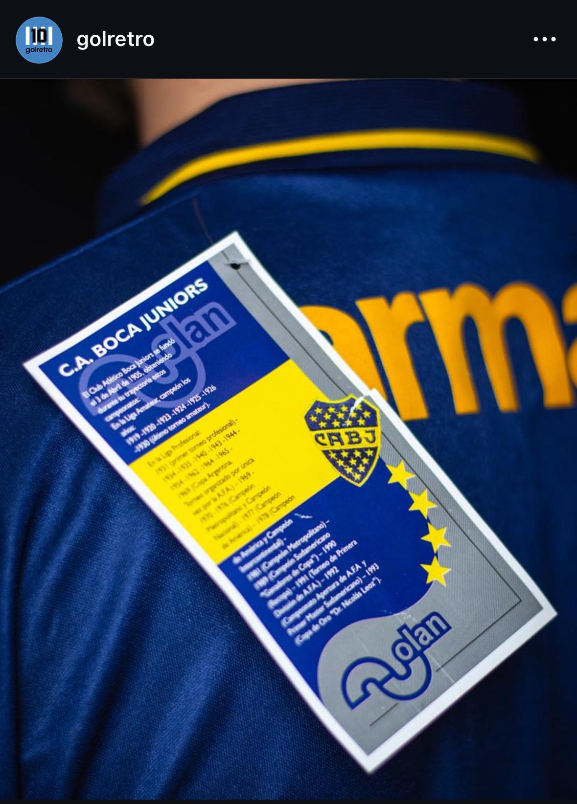 Jersey Boca Juniors Parmalat Maradona Retro Original Olan - Etsy