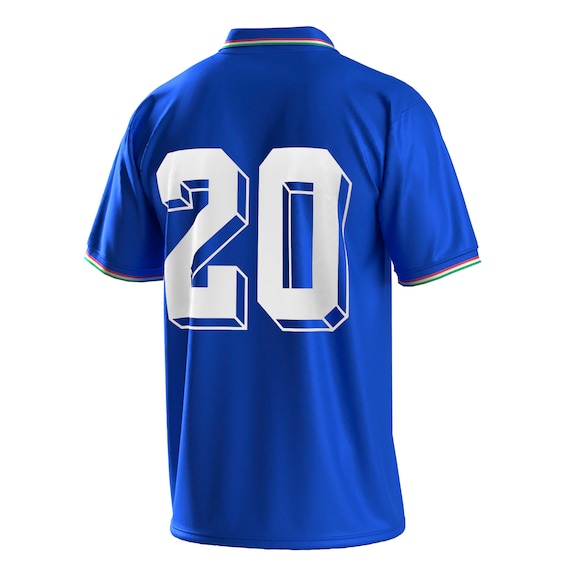 Italy Paolo Rossi 82 Spain World Cup Home Retro Vintage