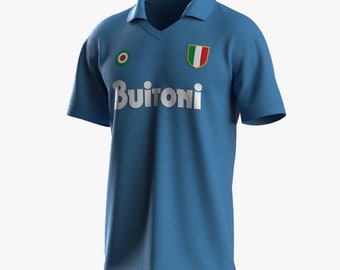 Napoli Maradona Buitoni 87-88 Home Retro Vintage Jersey