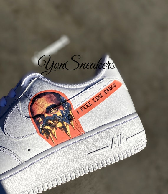 Nike Air Force 1 Kanye Custom Design | Etsy