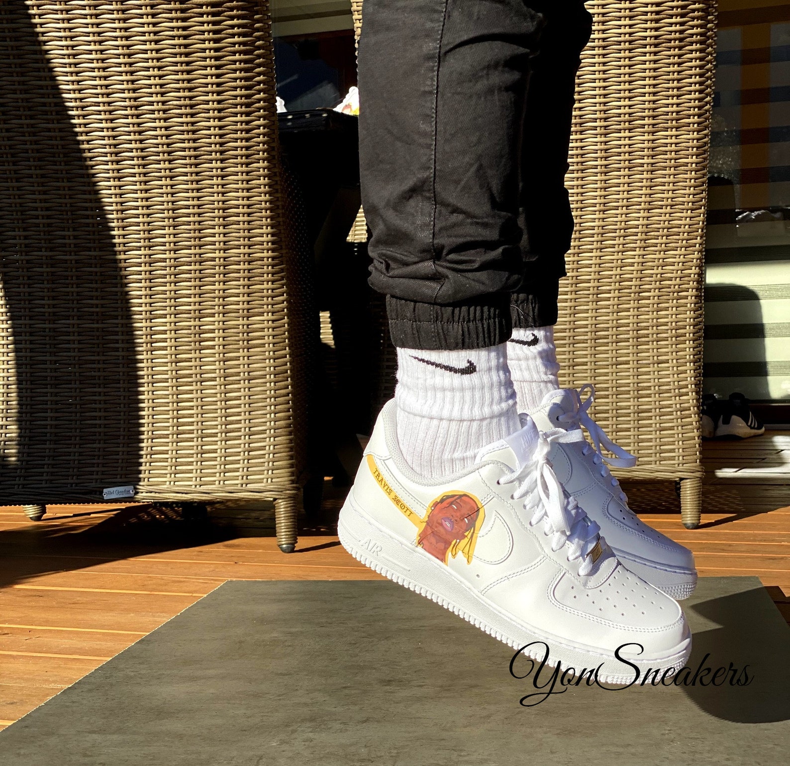 travis scott custom air force 1