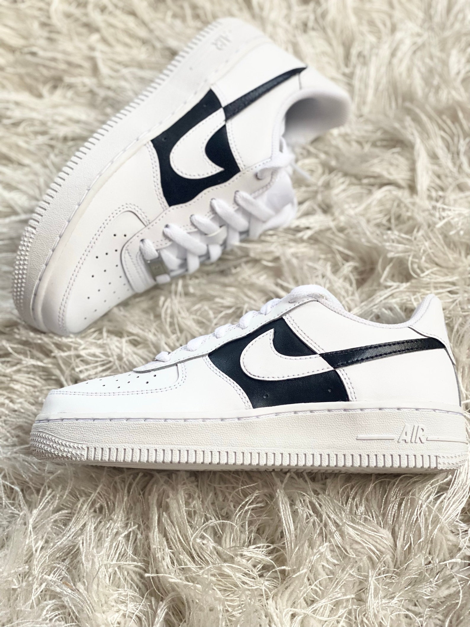 black and white air force 1 custom