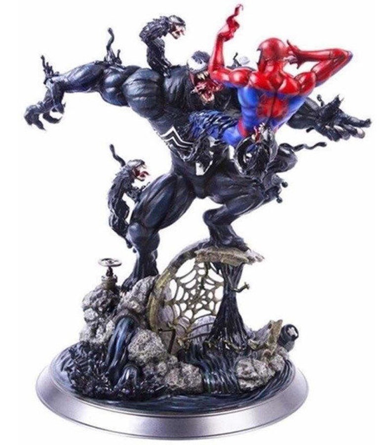 STL Venom and Spiderman 3D Print Model Diorama Marvel | Etsy