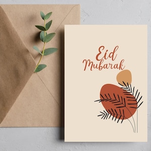 Cartões de Eid de luxo – Cartões de felicitações islâmicos elegantes para Eid al-Fitr e Eid al-Adha – Presente muçulmano – Cartões de Eid Mubarak - Cartões de mensagem de presente de Eid