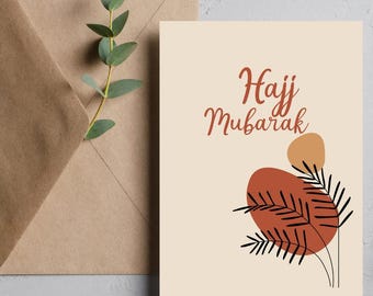 Luxury Hajj Cards – Elegant Islamic Greeting Cards for Hajj – Muslim Gift – Hajj Mubarak Cards - Hajj Gift Message Cards