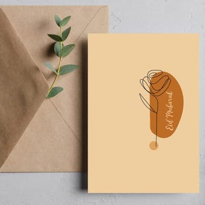 Cartões de Eid de luxo – Cartões de felicitações islâmicos elegantes para Eid al-Fitr e Eid al-Adha – Presente muçulmano – Cartões de Eid Mubarak - Cartões de mensagem de presente de Eid
