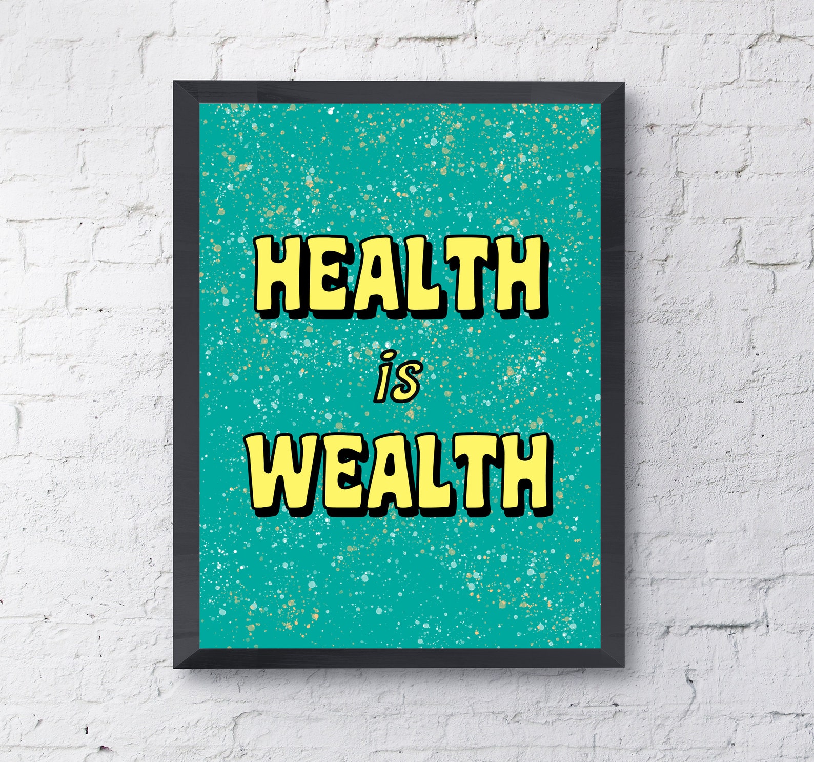 Health is Wealth Poster/ Print. Digital Download. Massage Etsy