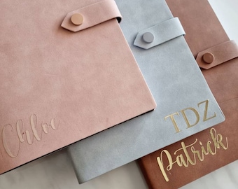 Personalised Journal notebook | Custom Name Journal | Custom intial journal | Lined Journal Gift | Soft pink and Tan Brown Journal