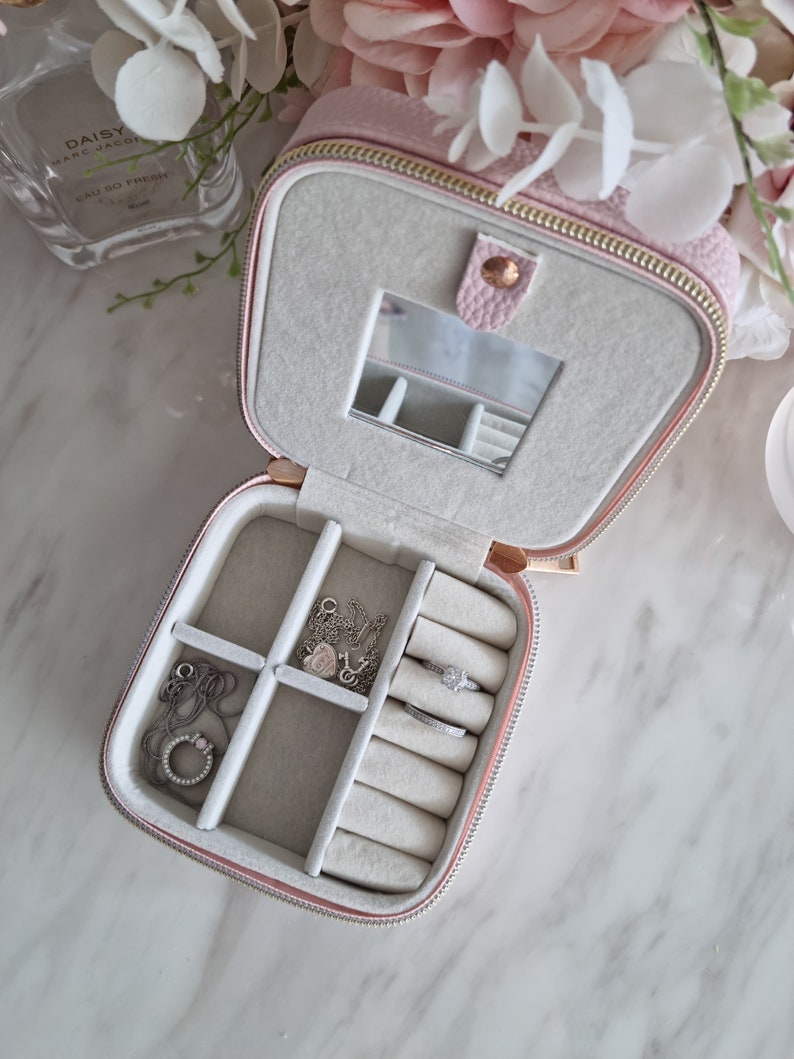 Personalised Jewellery Case Mini Travel Gift Jewellery Box Etsy Australia