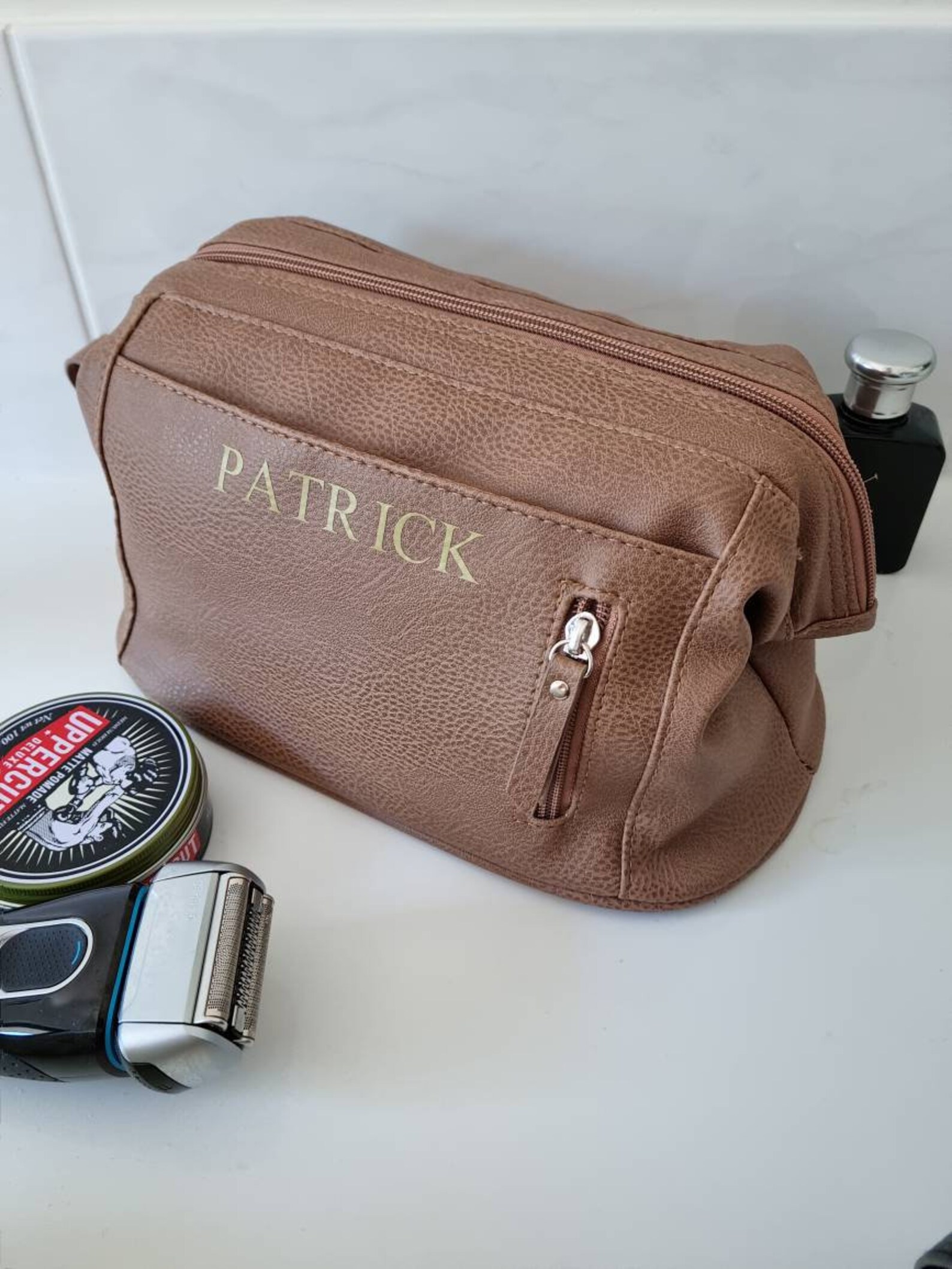 personalised travel toiletry bag