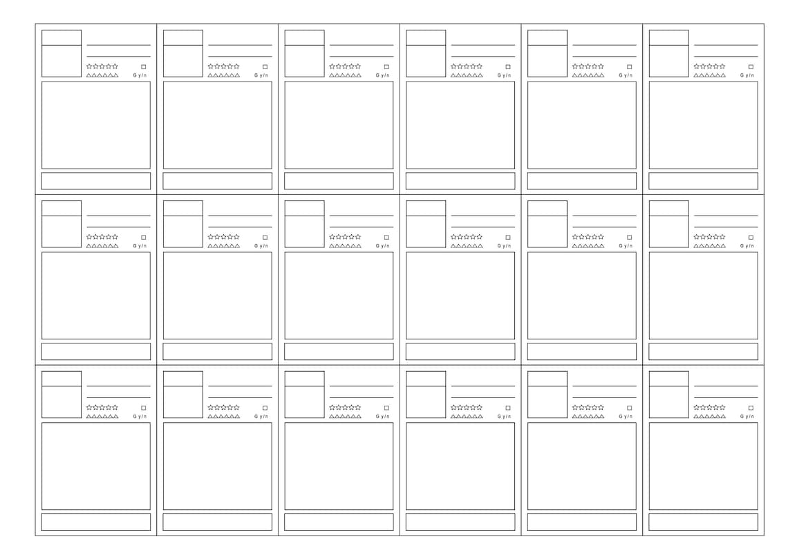 Watercolor Swatch Sheet Template/printable A4 - Etsy UK
