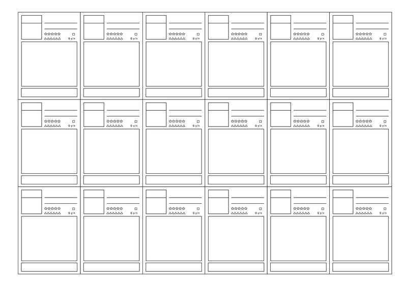 Watercolor Swatch Sheet Template/printable A4 - Etsy UK