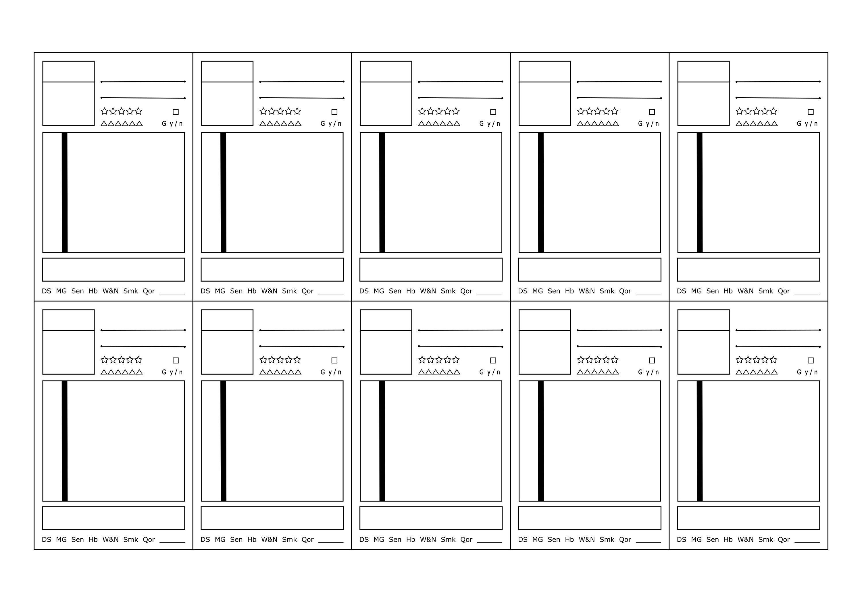 Watercolor Swatch Card Template/printable Etsy Watercolor Swatch Card Template/printable Etsy