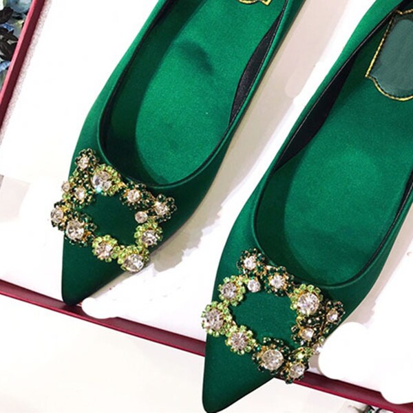 emerald green shoes