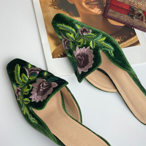 emerald green shoes womens