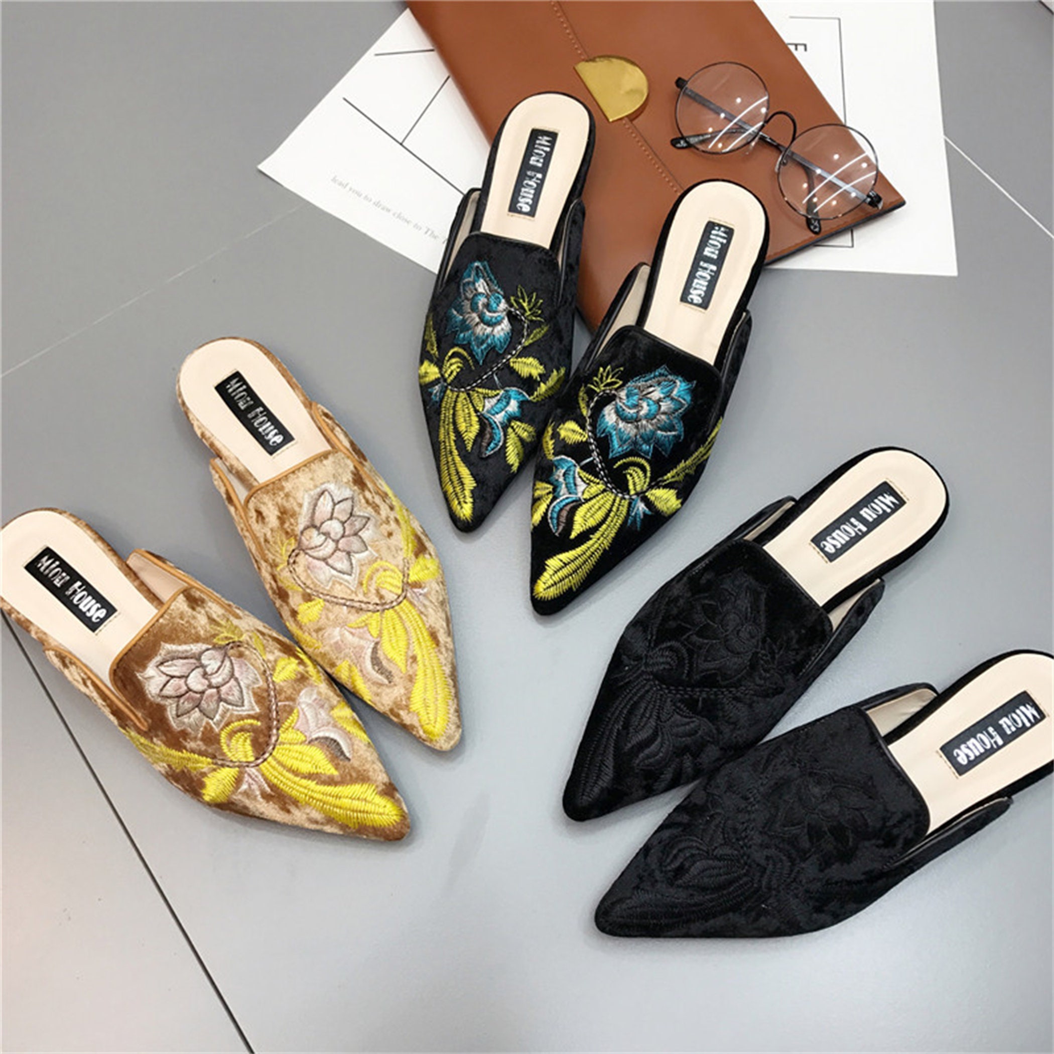 zapatos vu mocasines bajos Zapatillas con deslizamiento para mujer zapatos vu mocasines bajos Zapatillas con deslizamiento para mujer