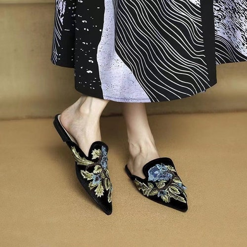 flat shoes mules