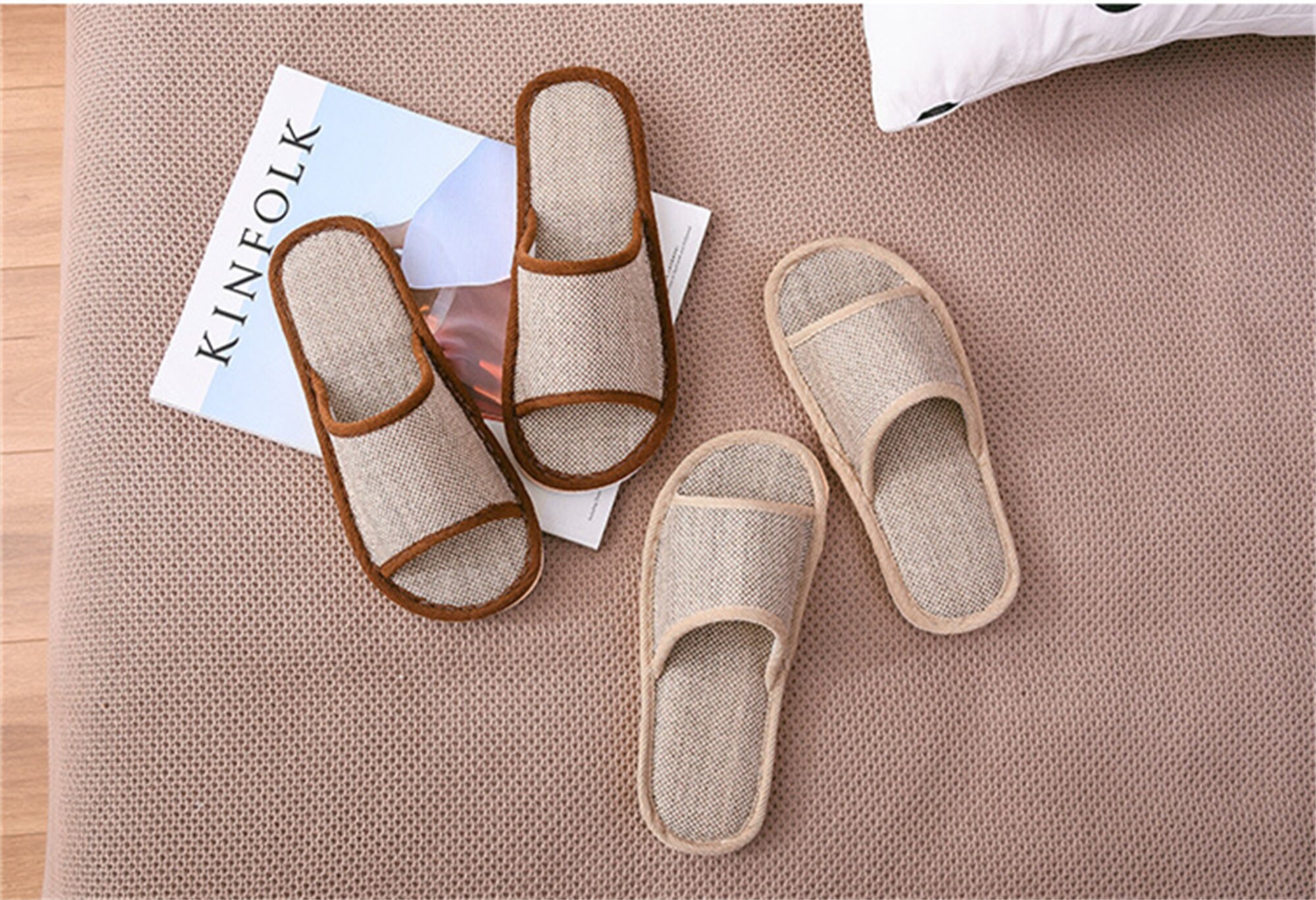 Japanese Linen Slippers House Slippers Summer Slippers Etsy