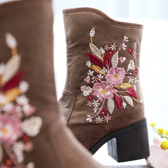 short suede black boots