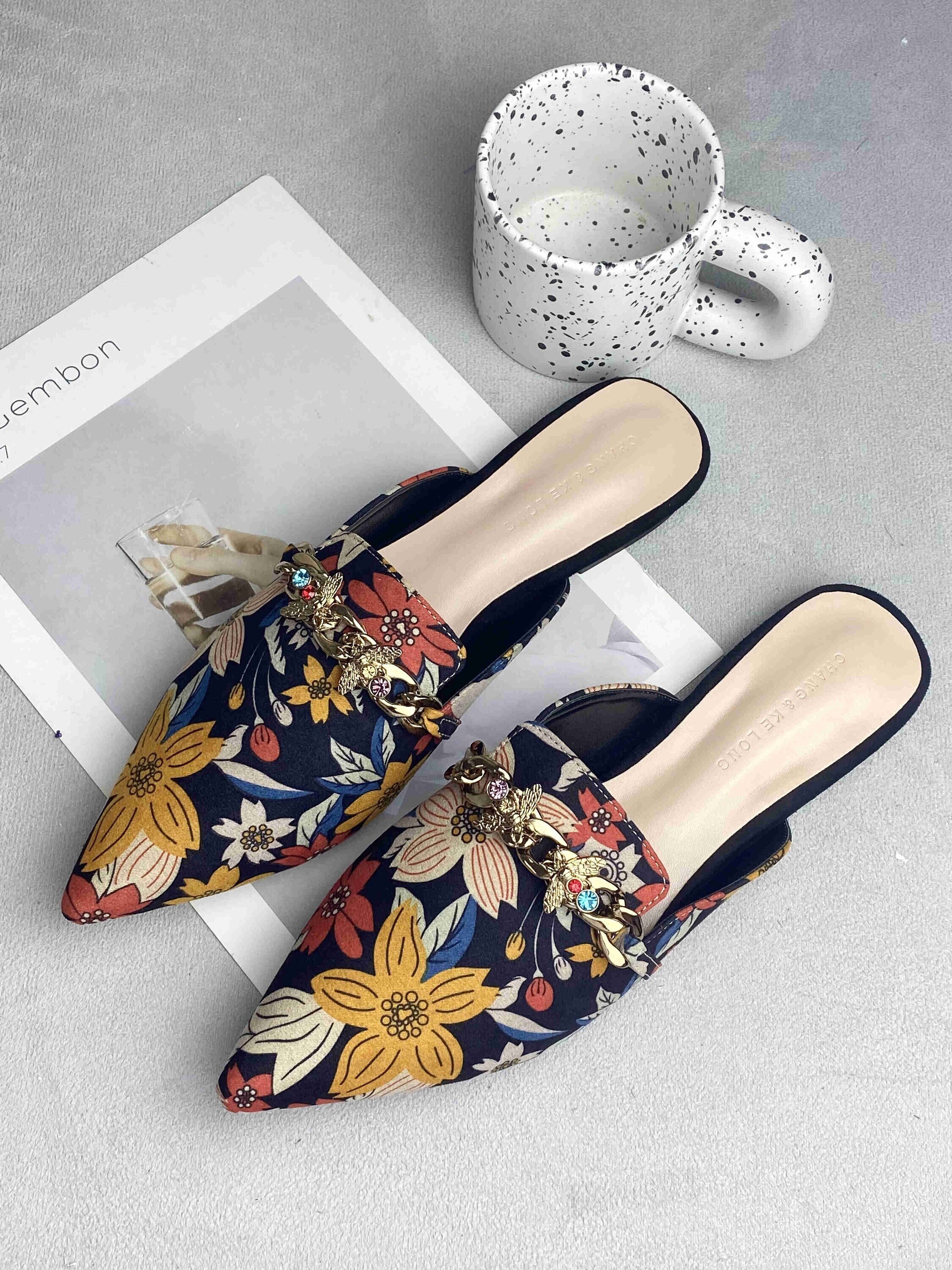 carolyn mule flats