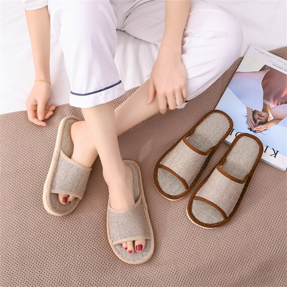 Vedrørende Venture enkelt Buy Japanese Linen Slippers House Slippers Summer Slippers Online in India  - Etsy