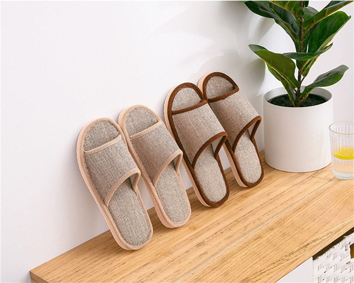 Japanese Linen Slippers House Slippers Summer Slippers Etsy