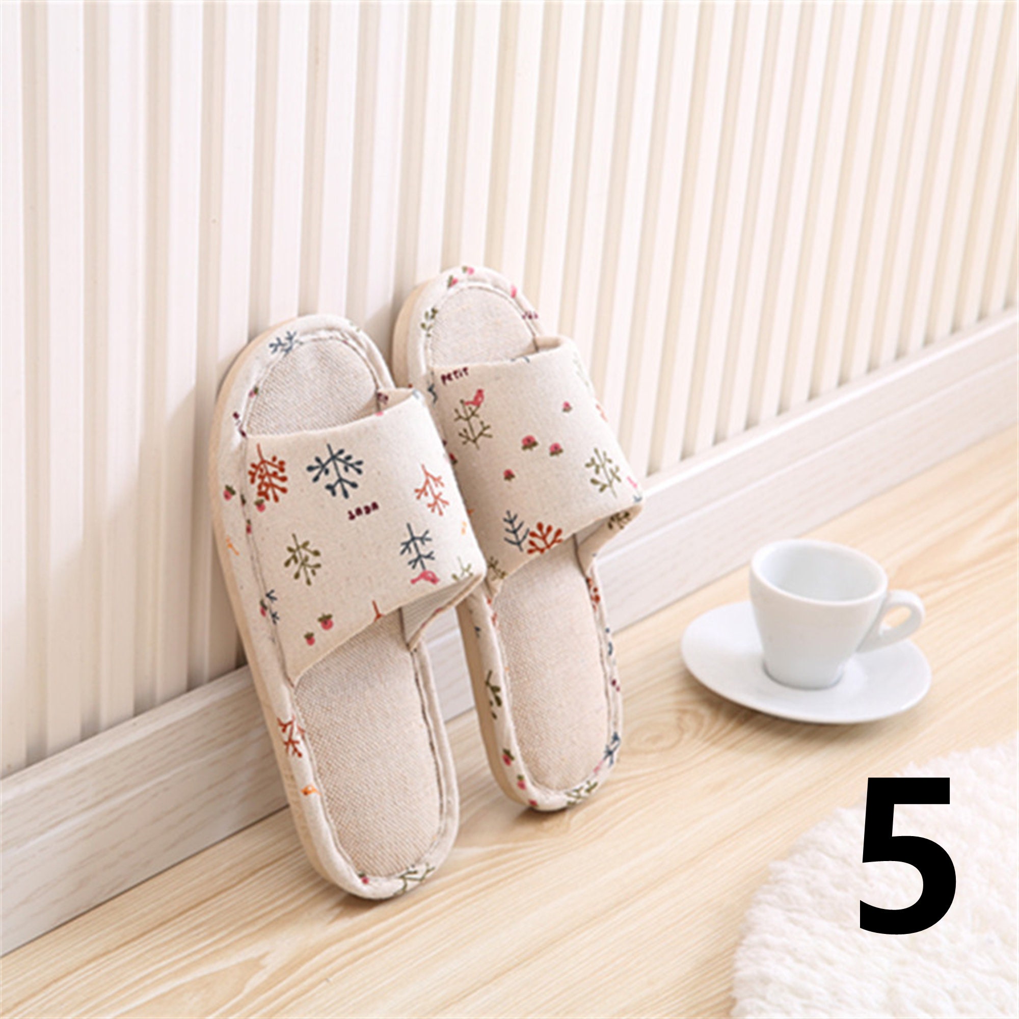 Japanese Indoor Slippers Linen Slippers Women's Etsy
