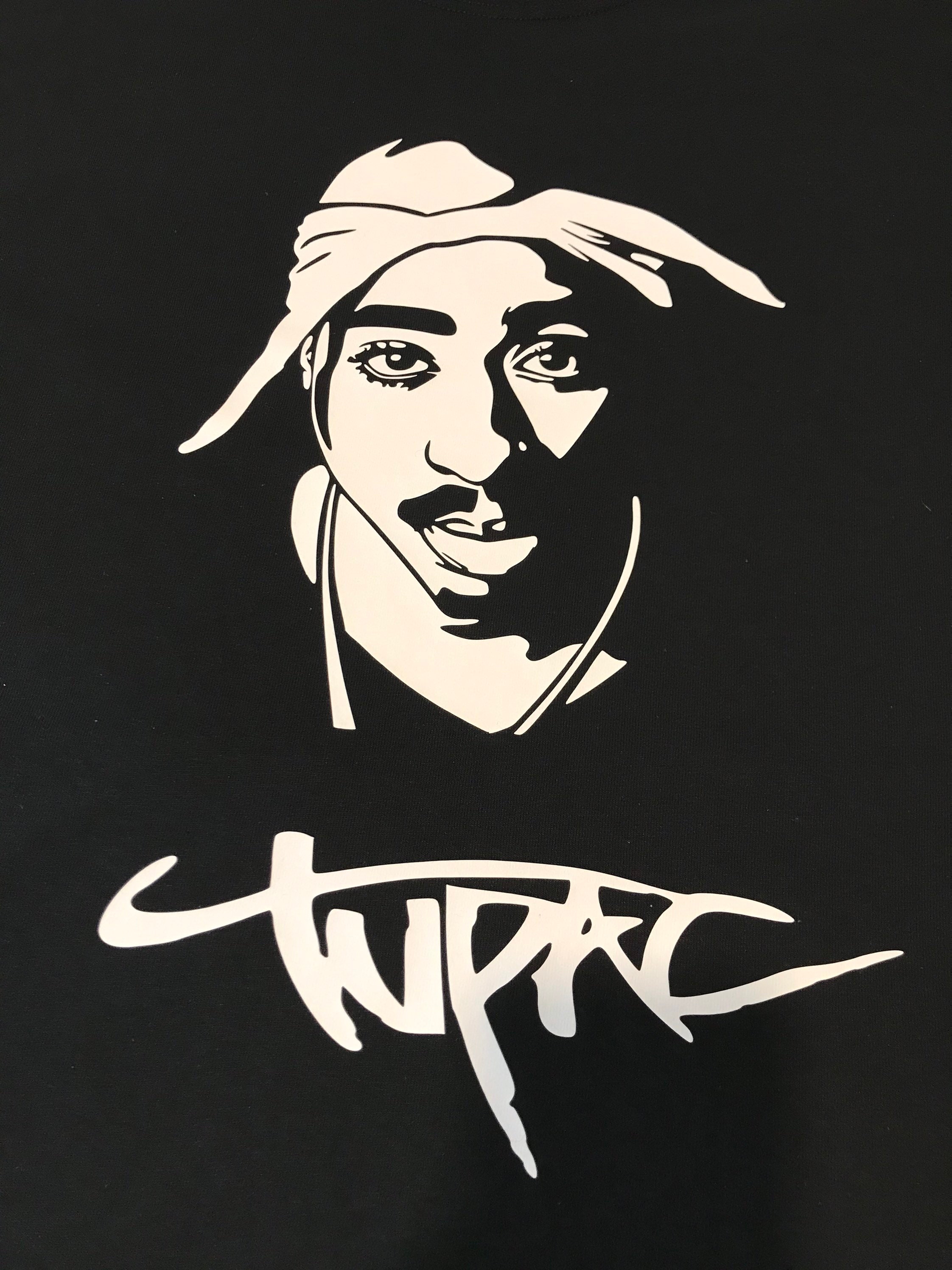 Tupac, 2pac silhouette tee, mini me, matching family outfits.