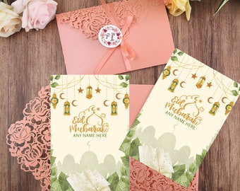 Luxury Eid Mubarak Greeting Card, Islamic Greeting Card, Eid Mubarak Islamic Greetings Card, Printable Eid Mubarak Card, Luxury Islamic Card