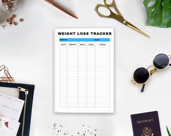 Printable Weight Tracker, weight loss tracker template, Weight Tracker, weight loss tracker printable, Printable weight loss tracker, Weight