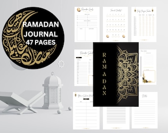 Guided Ramadan Journal: Daily Reflections, Prayers, and Goals - Printable PDF, RamadanJournal, IslamicPlanner, PrayerJournal, MuslimDiary