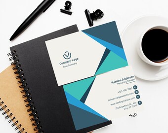 Business Card Template, Instant Download, Printable Business Card Template,  Business Card, Editable Card, Minimal Business Card Template.