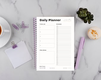 Daily Planner Printable, Hourly Planner, Daily Planner, Printable Daily Planner Template, Work Day Schedule, Digital Download, Daily Planner