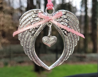 Sister Angel Wings | Memorial Angel Wings | Sister Ornament