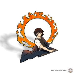 Feuerkraft - Benimaru Shinmon v1 | Niedlicher Vinyl Wasserdichter Anime Peeker JDM | Laptop Wasserflasche Flask Sticker Decal
