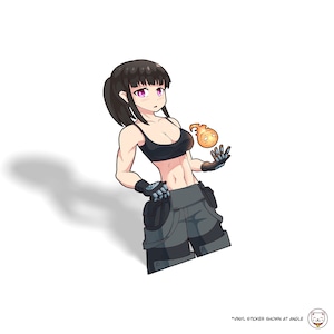 Maki Oze - Fire Force Anime Peeker Sticker: Waterproof Vinyl Decal